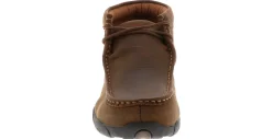 Safety Toe Athletics|Slip Resistant|TWISTED X Driving Moccasin Women's Steel Toe Work Shoe Brown