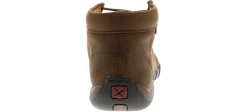 Safety Toe Athletics|Slip Resistant|TWISTED X Driving Moccasin Women's Steel Toe Work Shoe Brown