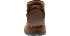 Safety Toe Athletics|Slip Resistant|TWISTED X Driving Moccasin Women's Steel Toe Work Shoe Brown