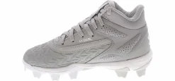 Athletic & Sneakers|Athletics & Sneakers|UNDER ARMOUR Leadoff Mid RM 3.0 Youth Kids’ (11-6) Mid Top Baseball Cleat Grey