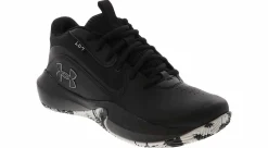 Basketball Shoes|Running Shoes|UNDER ARMOUR Lockdown 7 Men’s Mid Top Basketball Sneaker Black