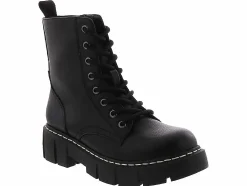Combat Boots|UNIONBAY Lester Women’s Fashion Combat Boot Black
