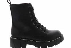 Combat Boots|UNIONBAY Lester Women’s Fashion Combat Boot Black