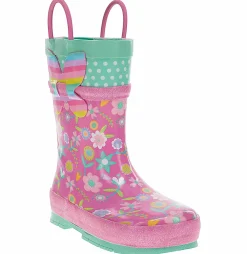 Boots|Outdoor Shoes|WESTERN CHIEF Flutter Toddler Girls' (5-10) Rain Boot Pink