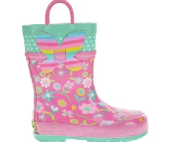 Boots|Outdoor Shoes|WESTERN CHIEF Flutter Toddler Girls' (5-10) Rain Boot Pink
