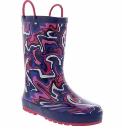 Boots|Outdoor Shoes|WESTERN CHIEF Hydro Swirl Youth Girls’ (11-4) Rain Boot Purple