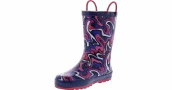 Boots|Outdoor Shoes|WESTERN CHIEF Hydro Swirl Youth Girls’ (11-4) Rain Boot Purple