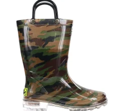 Boots|Outdoor Shoes|WESTERN CHIEF Lighted PVC Camo Toddler Kids' (5-10) Rain Boot Multicolor