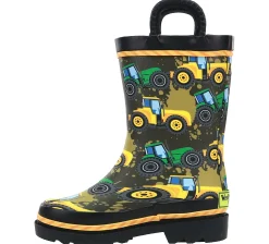 Boots|Outdoor Shoes|WESTERN CHIEF Tractor Tough Toddler Boys' (5-10) Rain Boot Black