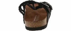 Comfort Sandals|Flat Sandals|WHITE MOUNTAIN Haziest Women’s Footbed Sandal Black