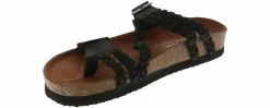 Comfort Sandals|Flat Sandals|WHITE MOUNTAIN Haziest Women’s Footbed Sandal Black