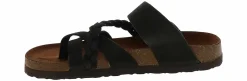 Comfort Sandals|Flat Sandals|WHITE MOUNTAIN Hazy Women's Footbed Sandal Black