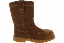 Safety Toe Boots|Slip Resistant|WOLVERINE Boots 11 Inch Floorhand Men’s Wide-Width Steel Toe Work Boot Brown