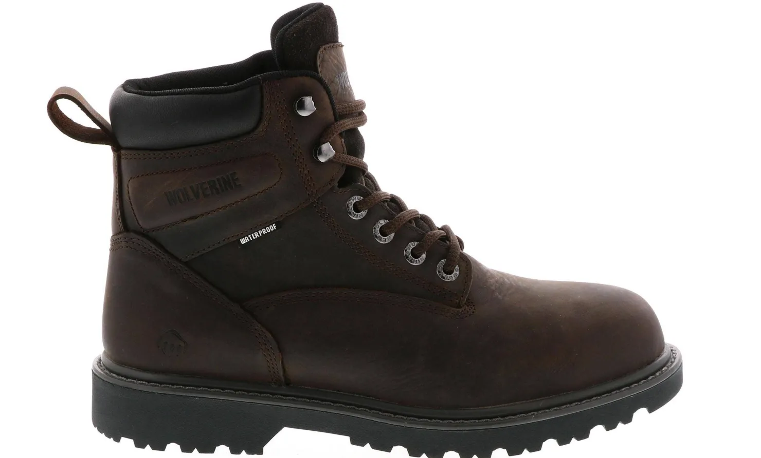 Safety Toe Boots|Slip Resistant|WOLVERINE Floorhand Men's Extra Wide-Width Steel Toe Work Boot Brown