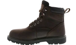 Safety Toe Boots|Slip Resistant|WOLVERINE Floorhand Men's Extra Wide-Width Steel Toe Work Boot Brown