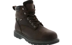 Safety Toe Boots|Slip Resistant|WOLVERINE Floorhand Men's Extra Wide-Width Steel Toe Work Boot Brown