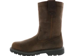 Safety Toe Boots|WOLVERINE Floorhand Men's Steel Toe Work Boot Brown