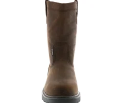 Safety Toe Boots|WOLVERINE Floorhand Men's Steel Toe Work Boot Brown