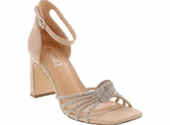 Heeled Sandals|Special Occasion|XOXO Flavia Women’s Fashion Heel Beige