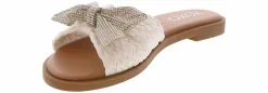 Flat Sandals|XOXO Maxine Off Bow Women’s Fashion Sandal White